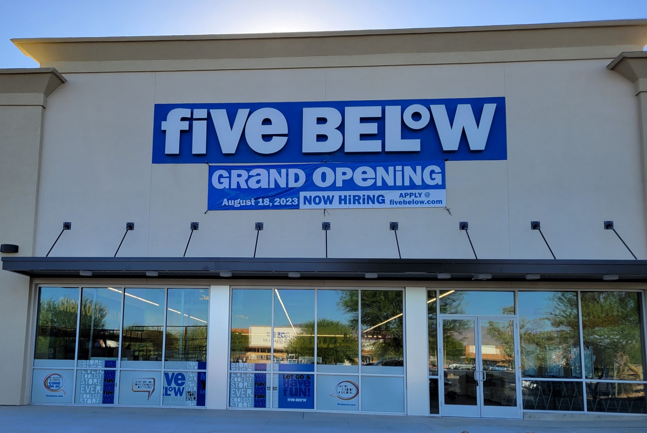 Five Below retail store sign by Arizona Sign Company